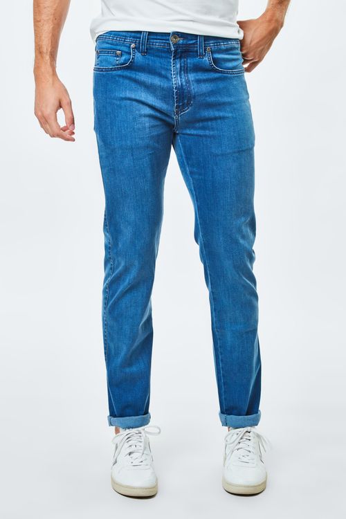 Calça Jeans Regular - Azul Claro
