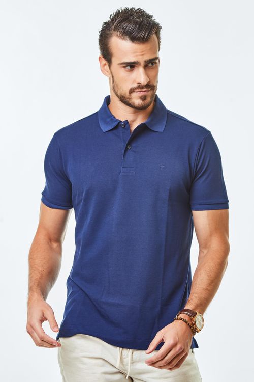 Camisa Polo Manga Curta Regular Algodão Pima Fideli