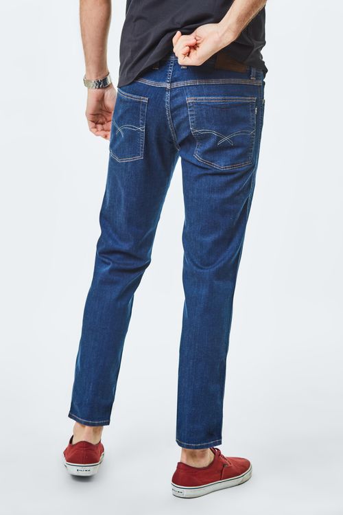 Calça Jeans Regular - Azul