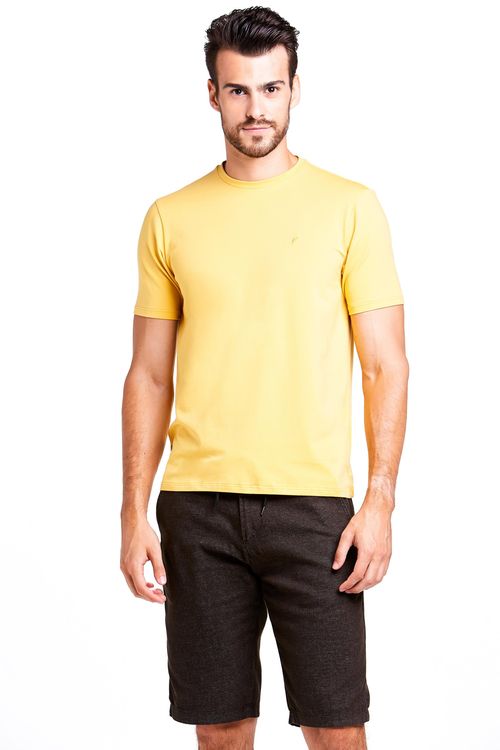 Camiseta Manga Curta Regular Algodão Pima Ufficio Fideli