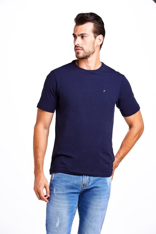 Camiseta Manga Curta Regular Algodão Pima Ufficio Fideli