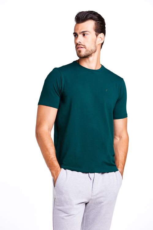 Camiseta Manga Curta Regular Algodão Pima Ufficio Fideli