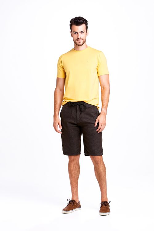 Camiseta Manga Curta Regular Algodão Pima Ufficio Fideli