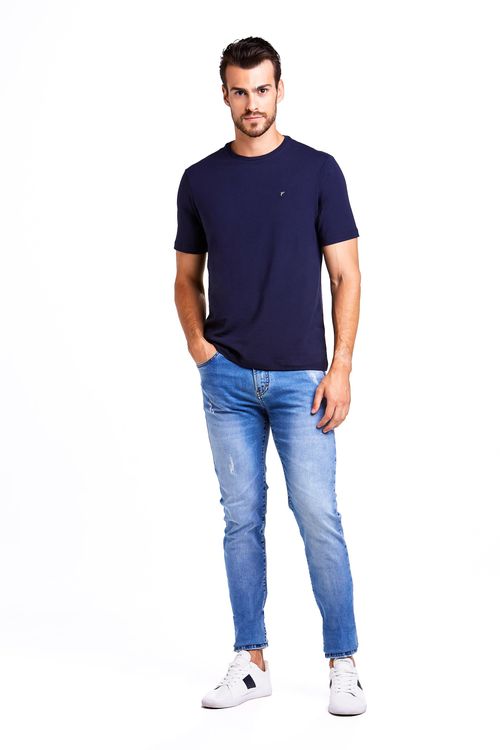 Camiseta Manga Curta Regular Algodão Pima Ufficio Fideli
