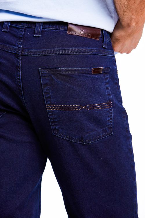 Calça Jeans Regular Ufficio Fideli - Azul Escuro