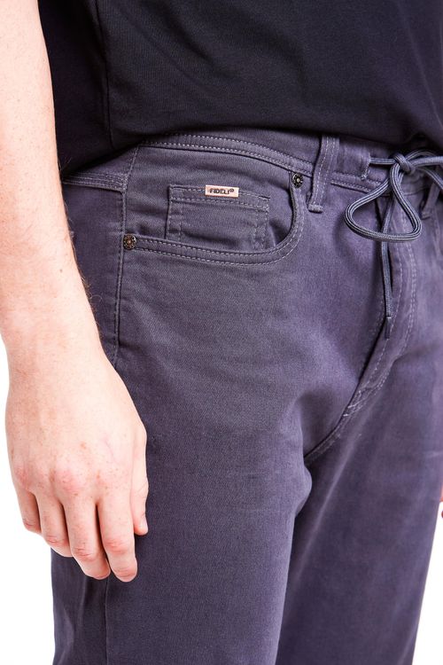 Calça Jeanscolor Slim Com Cordão Giorno Fideli