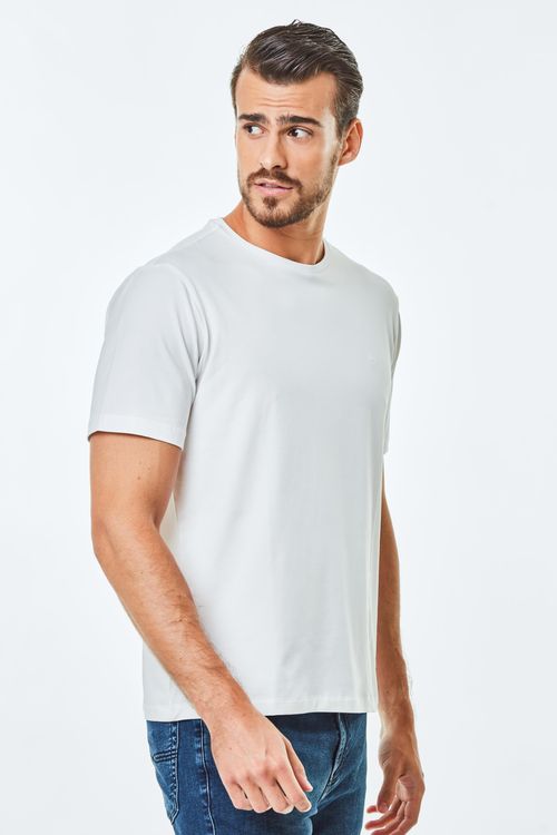 Camiseta Manga Curta Regular Algodão Pima Ufficio Fideli