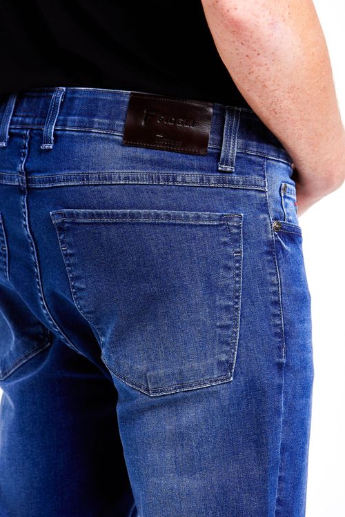 Calça Jeans Slim Ufficio Fideli - Azul Claro