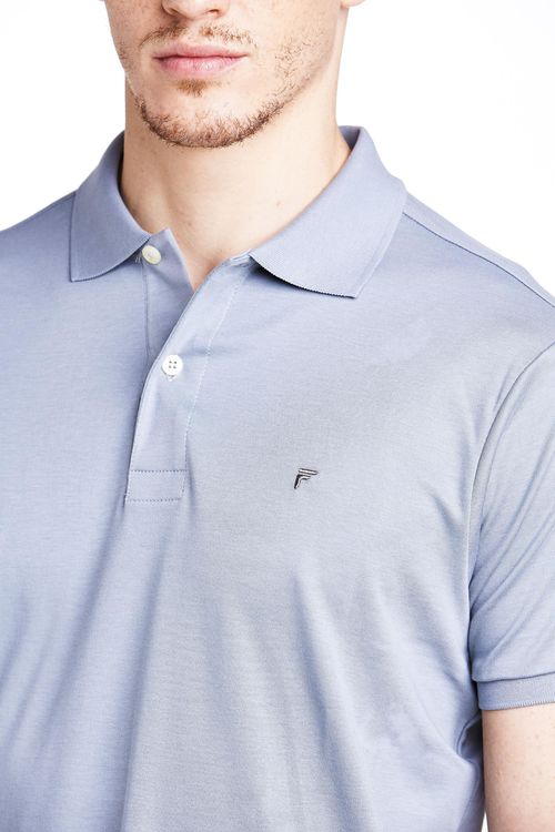 Camisa Polo Manga Curta Regular Algodão Pima Giorno Fideli