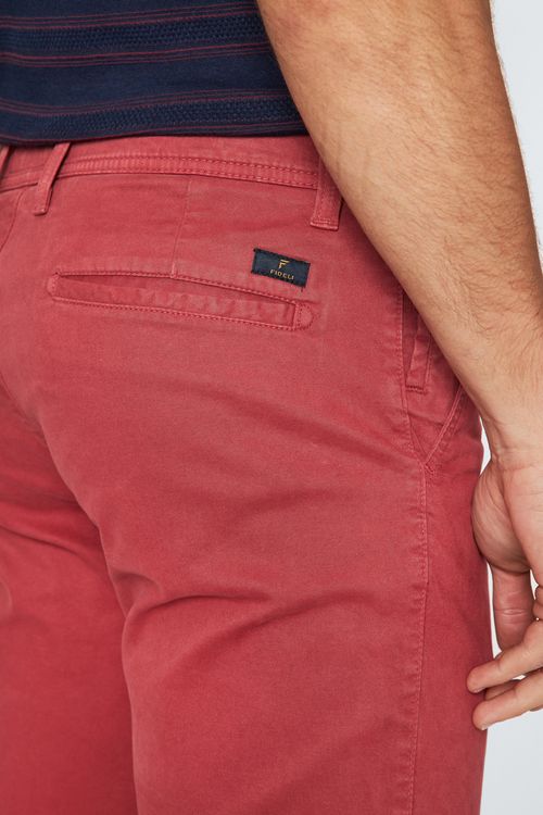 Bermuda Jeanswear Regular Bolso Faca Giorno - Vermelho