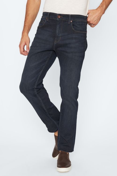 Calça Jeans Regular Fideli - Azul Escuro