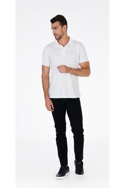 Calça Jeanscolor Regular Giorno Fideli - Preto