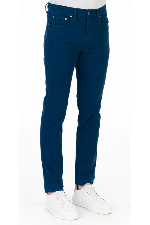 Calça Jeanscolor Slim Giorno Fideli - Azul