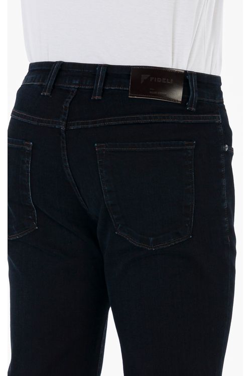 Calça Jeans Regular Ufficio Fideli - Azul Escuro