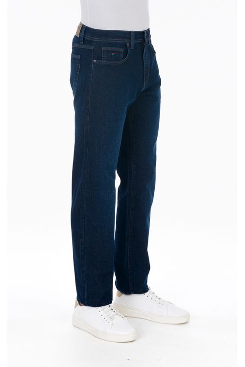 Calça Jeans Regular Ufficio Fideli - Azul Escuro