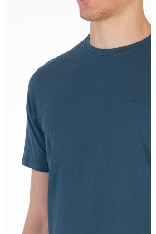 Camiseta Manga Curta Regular Giorno Fideli - Azul