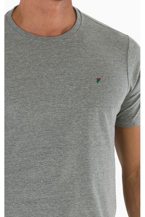 Camiseta Manga Curta Regular Giorno Fideli - Cinza