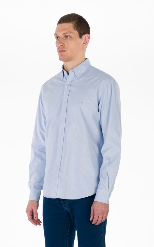 Camisa Casual Manga Longa Regular Oxford Giorno Fideli
