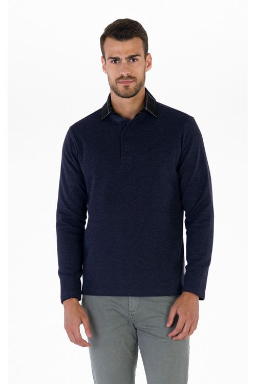Blusa Manga Longa Regular Gola Padre Giorno Fideli