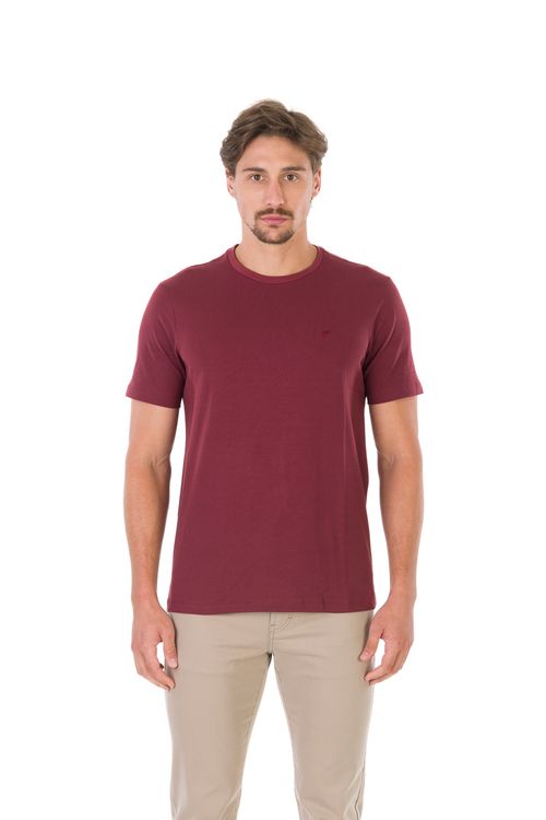 Camiseta Manga Curta Regular Giorno Fideli - Vinho