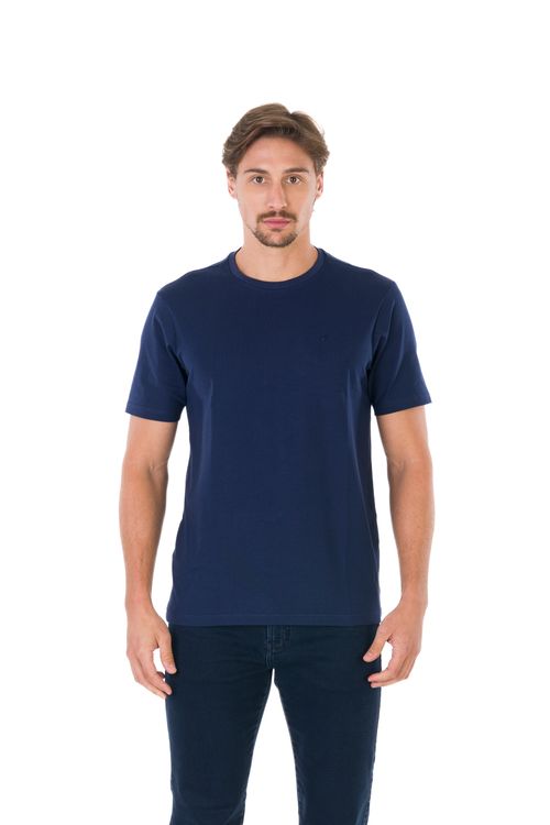 Camiseta Manga Curta Regular Giorno Fideli - Marinho