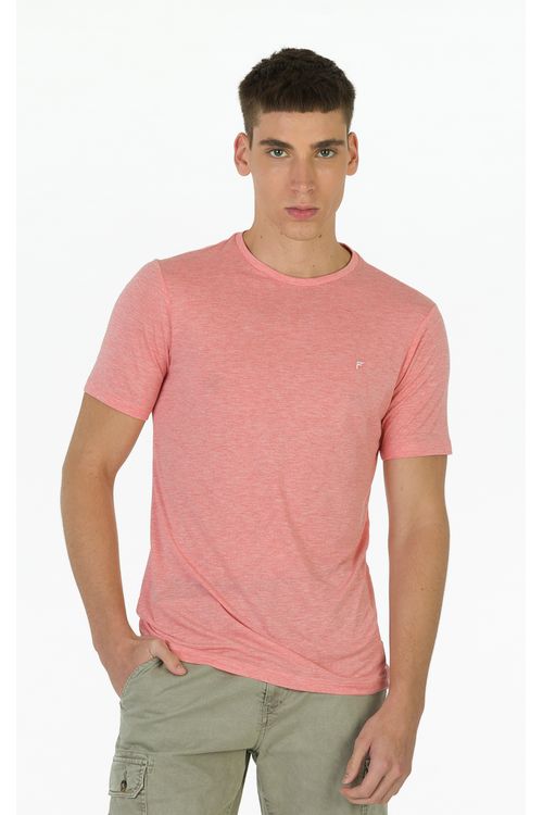 Camiseta Manga Curta Regular Giorno Fideli - Laranja