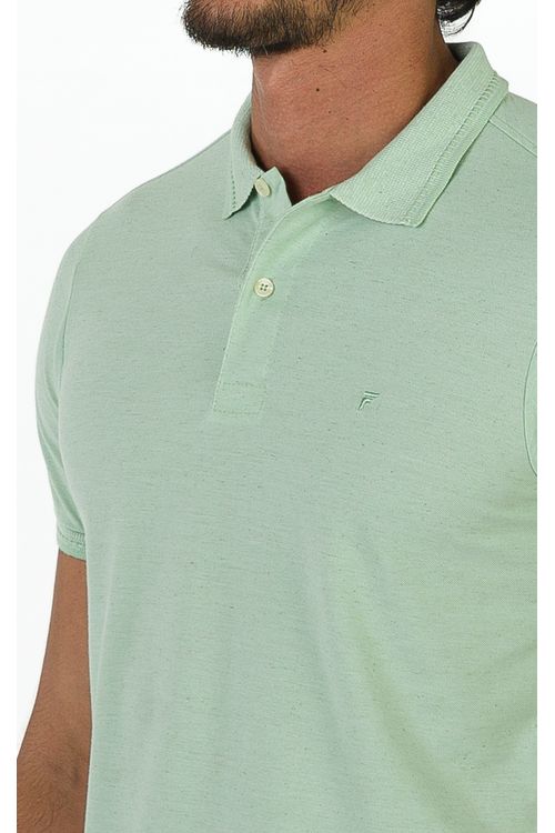 Camisa Polo Manga Curta Regular Ecollezione Fideli - Verde