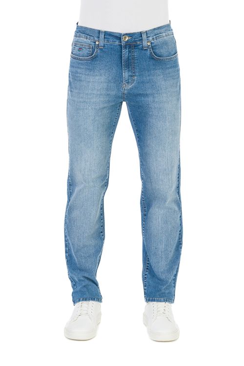 Calça Jeans Regular Giorno Fideli - Azul Claro