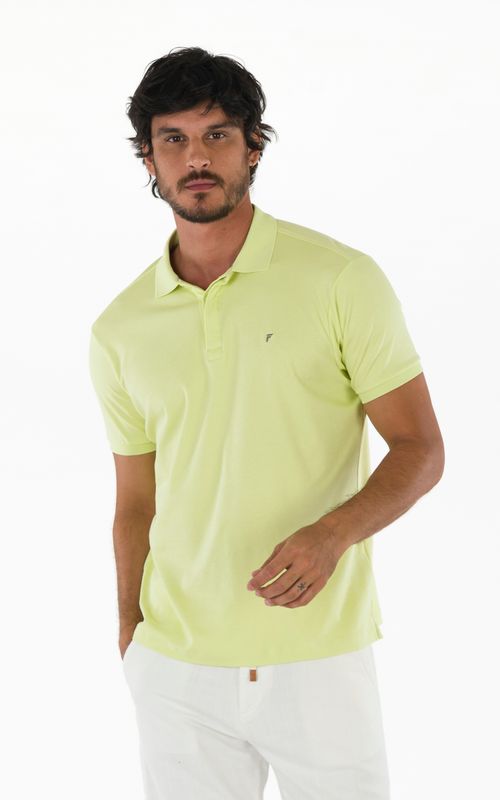 Polo Manga Curta Regular Ufficio Essenziale Fideli