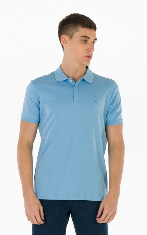 Polo Manga Curta Regular Ufficio Essenziale Fideli