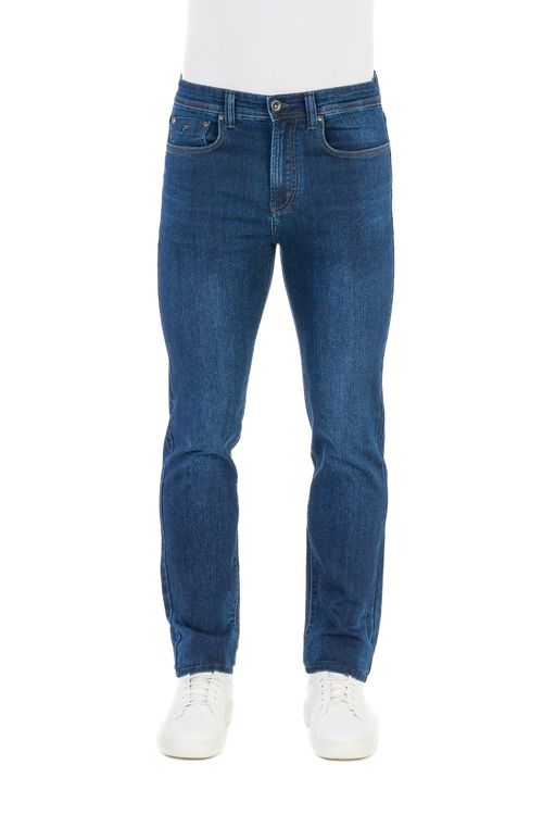 Calça Jeans Regular Giorno Fideli - Azul Médio
