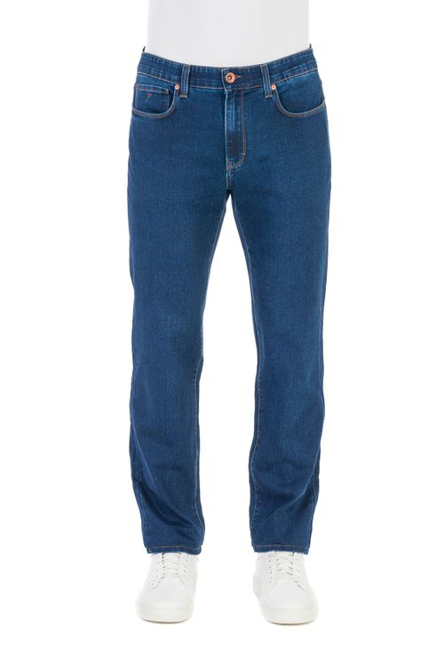 Calça Jeans Regular Com Elástico Ufficio Fideli