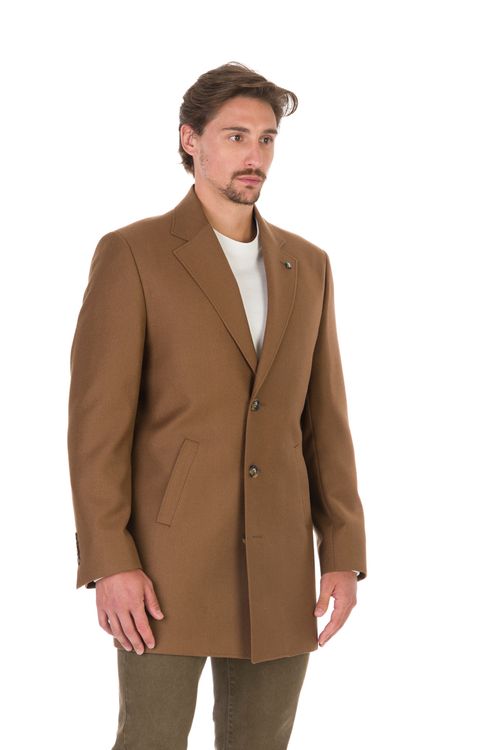 Carcoat Regular Médio Lapela Paletó Fideli