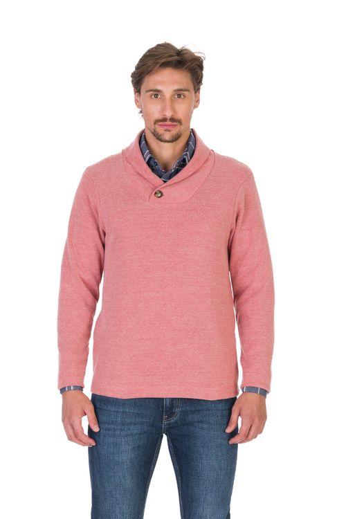 Blusa Manga Longa Regular Gola Xale Giorno Fideli - Laranja