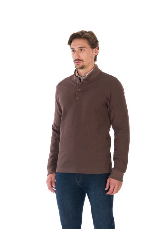Blusa Manga Longa Regular Gola Padre Giorno Fideli