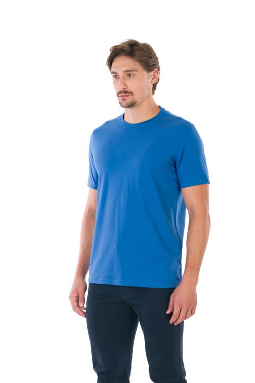 Camiseta Manga Curta Regular Giorno Fideli - Azul