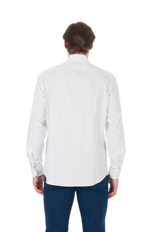Camisa Social Slim Listrada Ufficio Fideli