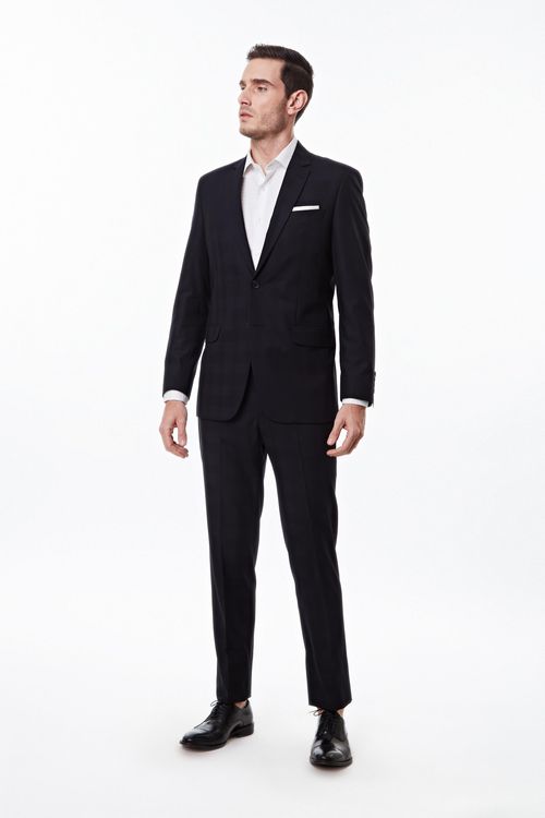 Costume Super 120's Slim Médio Fideli - Preto