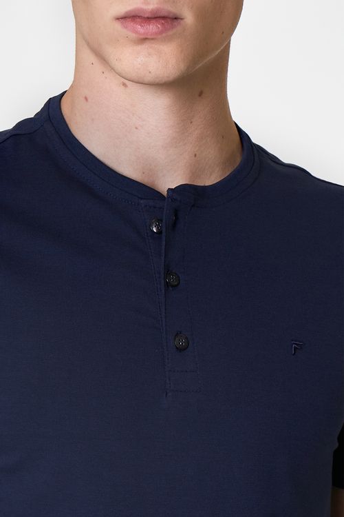 Camiseta Manga Curta Regular Gola Padre Giorno Fideli