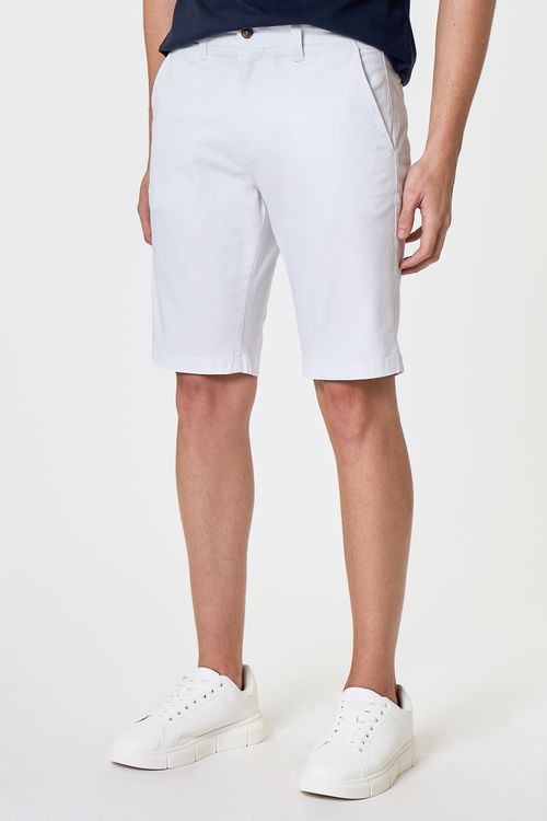 Bermuda Jeanswear Regular Fideli - Branco