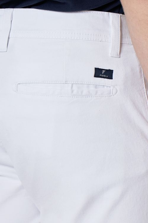 Bermuda Jeanswear Regular Fideli - Branco