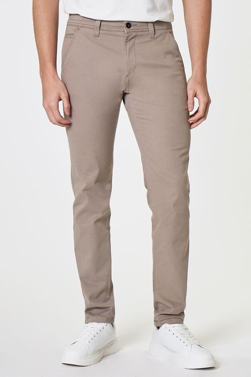Calça Jeanswear Slim Ufficio Fideli - Bege