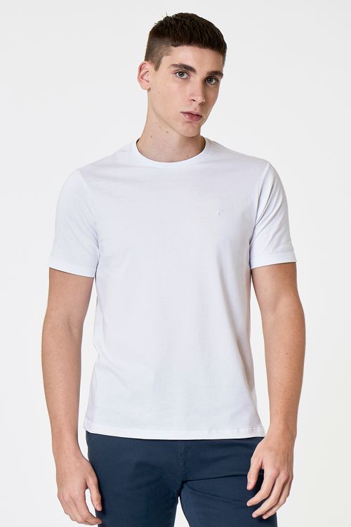 Camiseta Manga Curta Regular Giorno Fideli - Branco