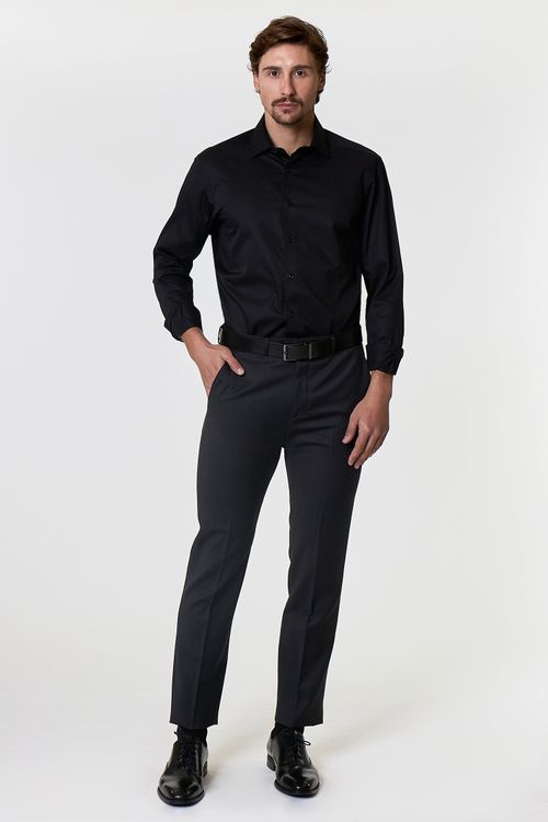 Camisa Social Slim Ufficio Fideli - Preto