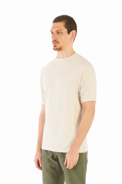 Camiseta Manga Curta Regular Raglan Listrada Giorno Fideli