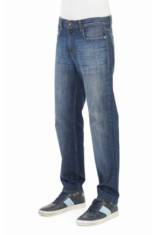Calça Jeans Slim Sartoria Blu Fideli - Azul Escuro