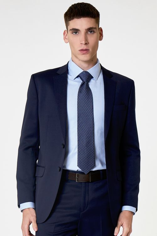 Costume Super 120's Slim Médio Fideli - Marinho