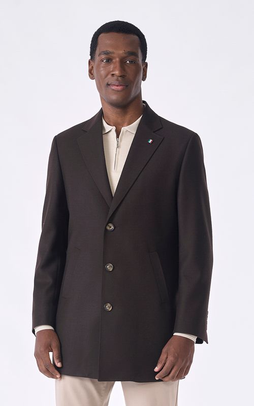 Carcoat Regular Médio Lapela Paletó Fideli