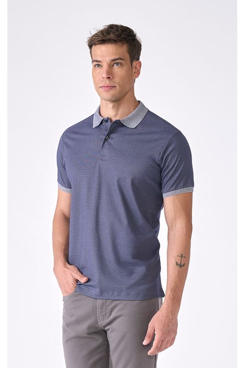 Camisa Polo Manga Curta Regular Giorno Fideli