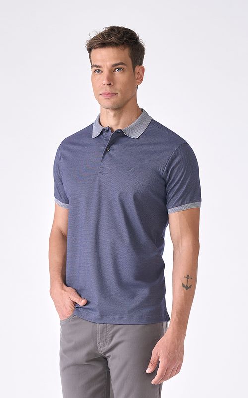 Polo Manga Curta Regular Giorno Fideli